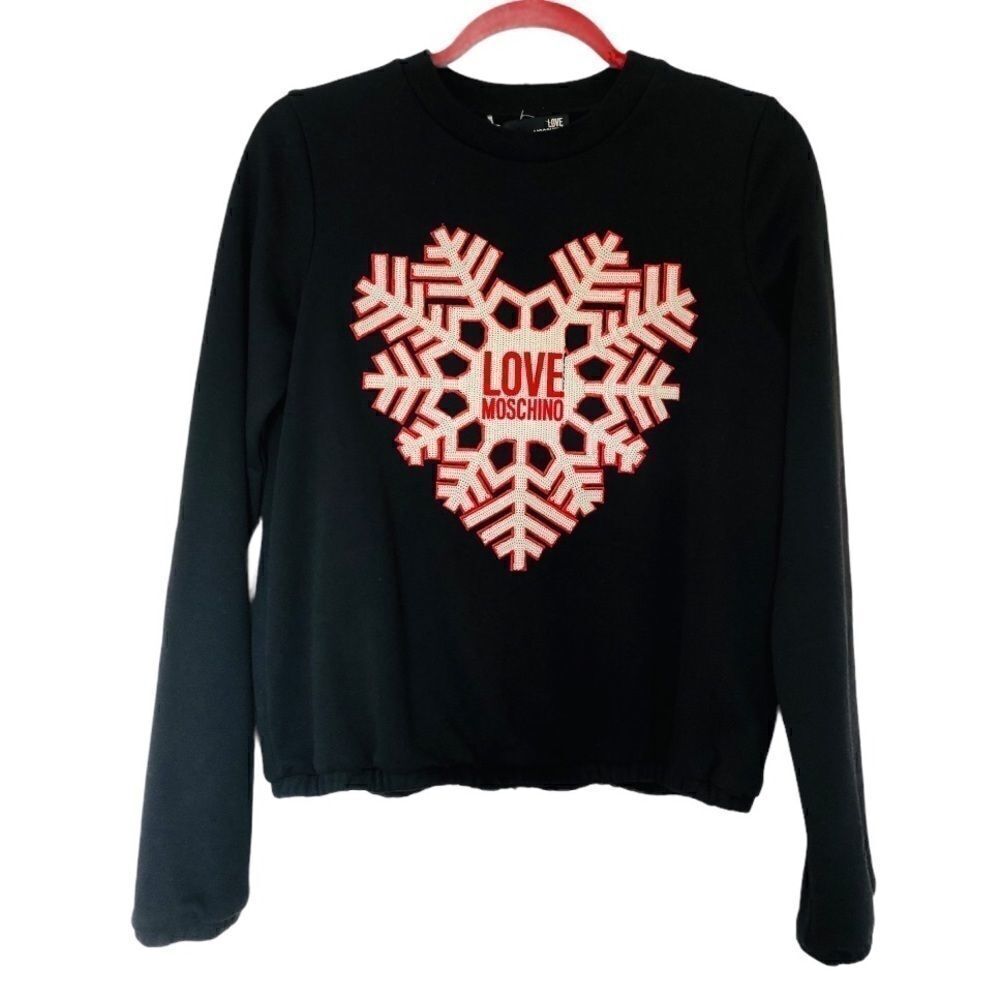 Moschino Snowflake Heart Sweatshirt
